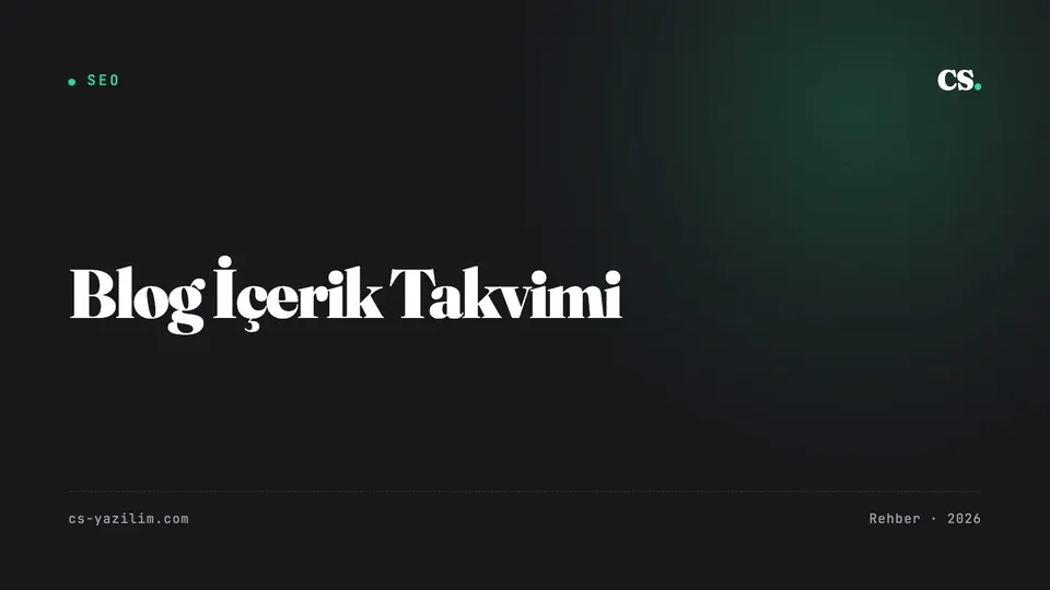 Blog İçerik Takvimi: Neyi Ne Sıklıkla Yazmalı?