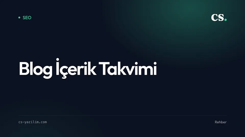 Blog İçerik Takvimi: Neyi Ne Sıklıkla Yazmalı?
