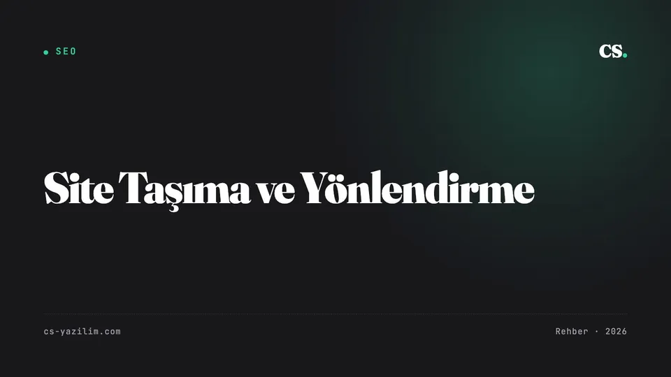 Site Taşırken Sıralama Kaybetmemek