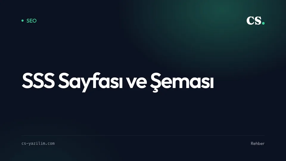 SSS Sayfası: Soruları Cevaplayıp Aramada Çıkmak