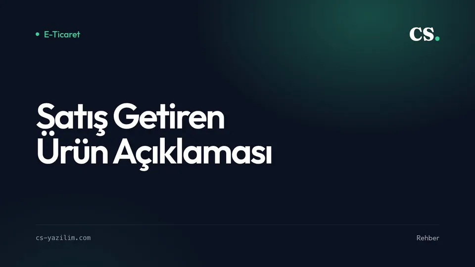 Satış Getiren Ürün Açıklaması Nasıl Yazılır?