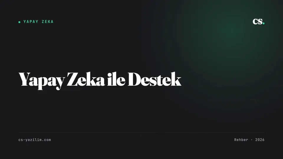 Yapay Zeka ile Müşteri Hizmetleri: Nereden Başlamalı?