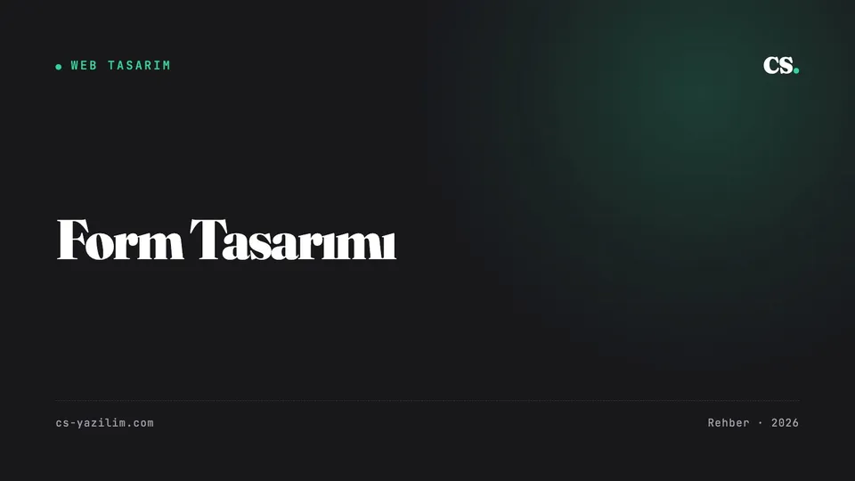 Form Tasarımı: Neden Kimse Formu Doldurmuyor?